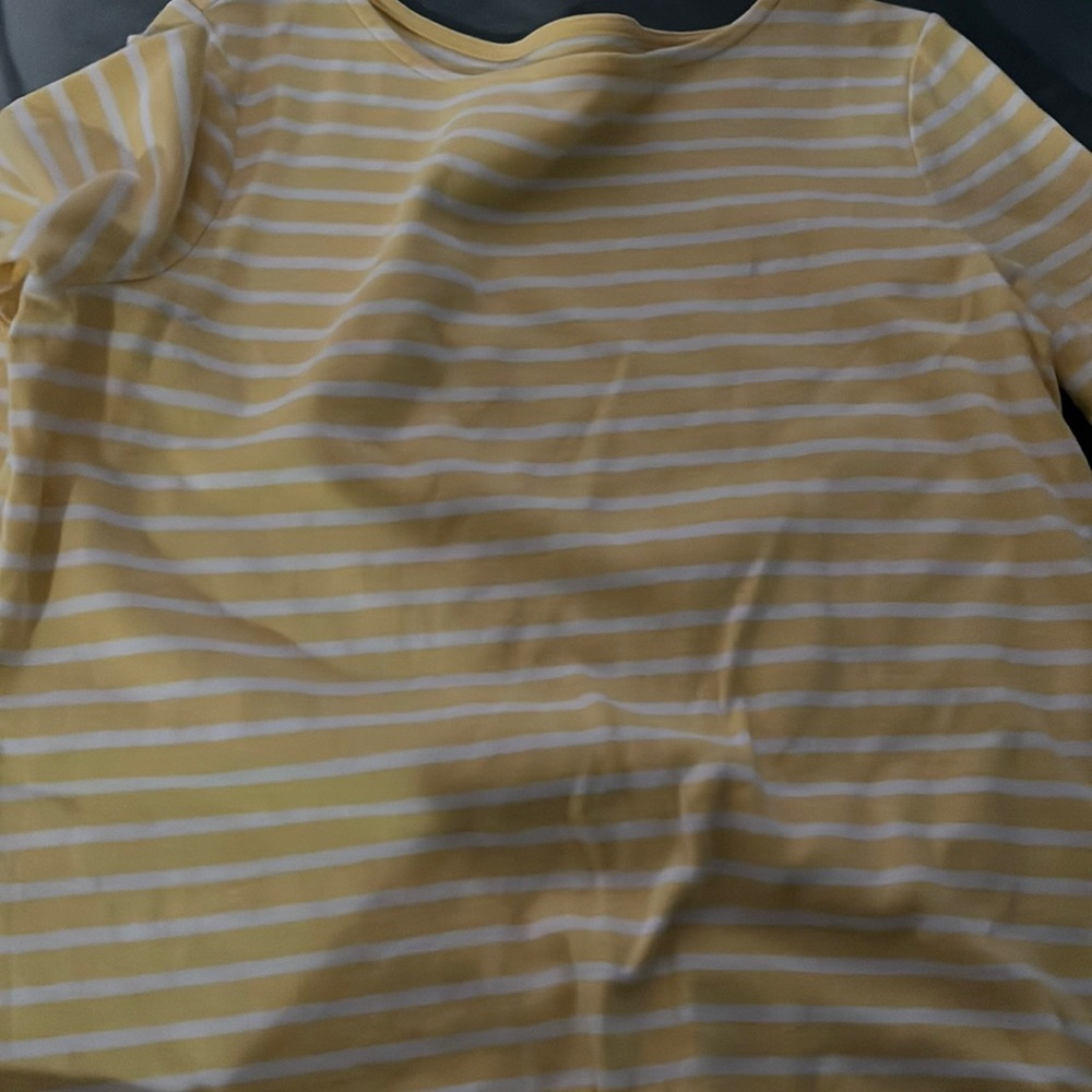 yellow and white full sleeve t by Studio Works